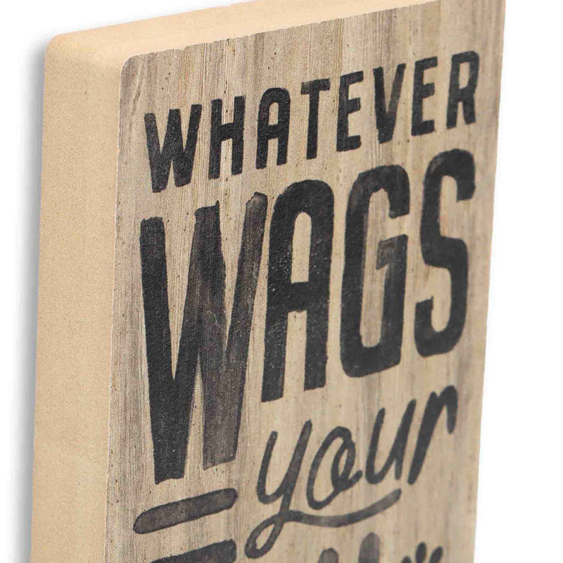 Whatever Wags Your Tail Tabletop Wood Decor