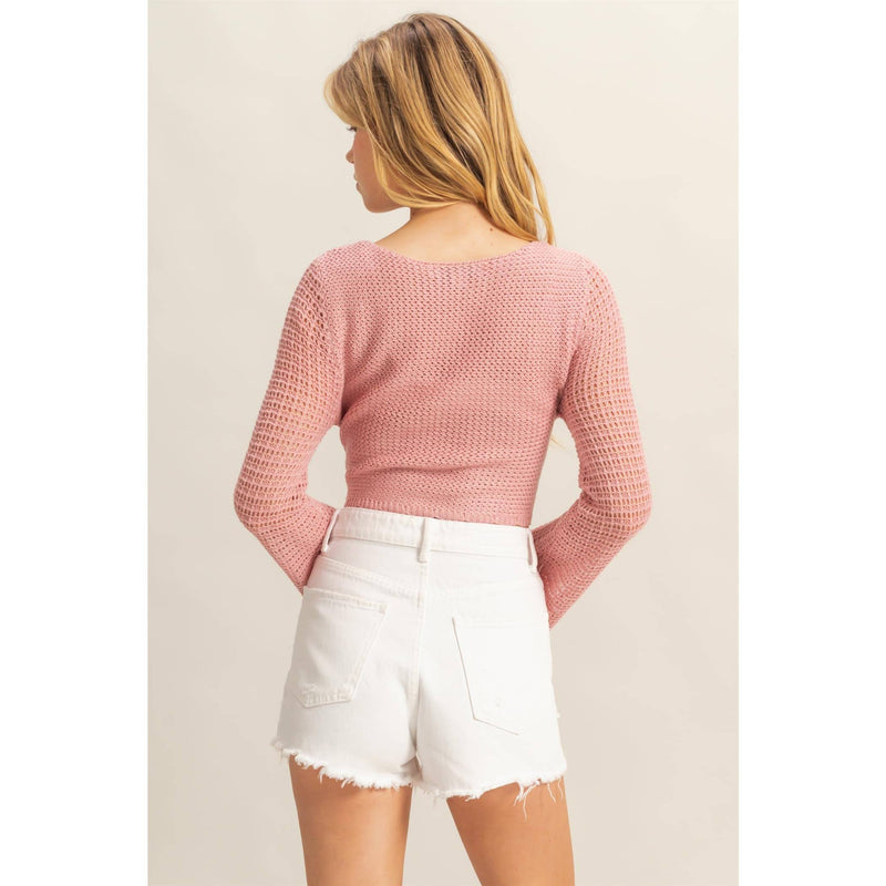 Willow Tie-Front Knit Sweater