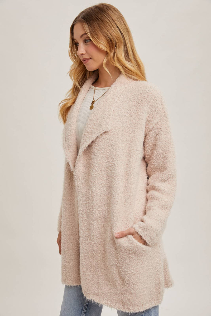 Cloudsoft Fuzzy Knit Cardigan