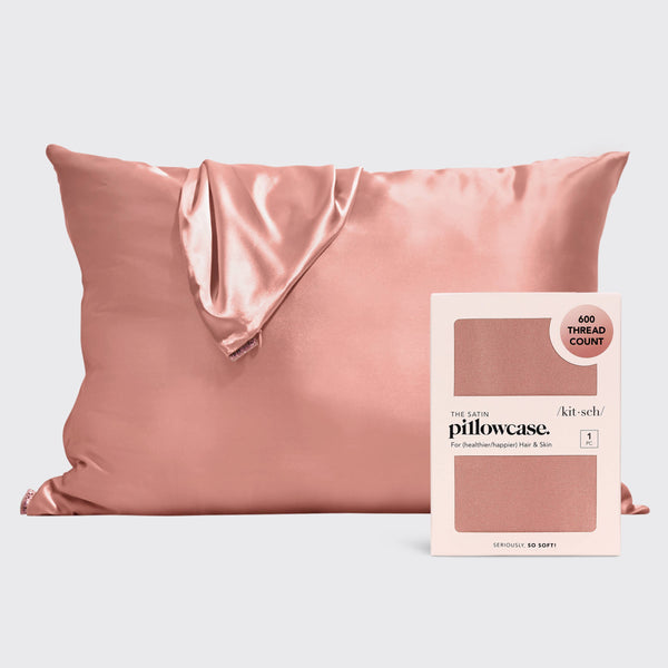 KITSCH - Satin Pillowcase - Terracotta