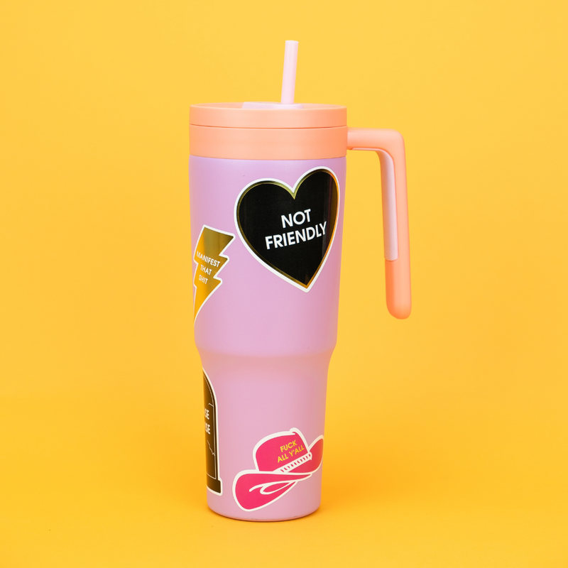 Not Friendly Vinyl Sticker