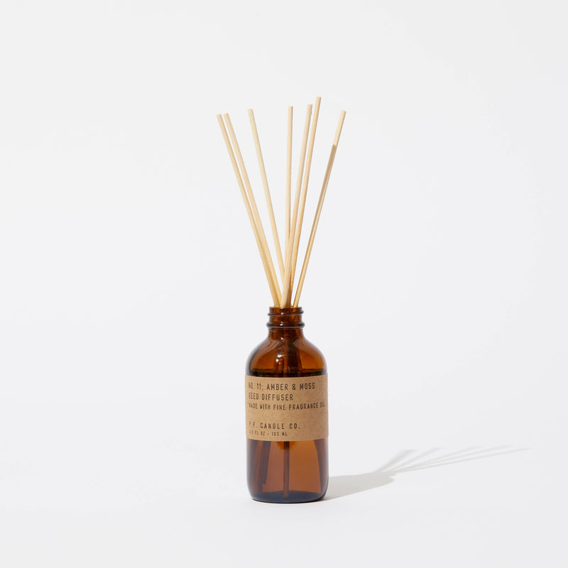 P.F. Candle Co. - Amber & Moss - 3.5 oz Reed Diffuser