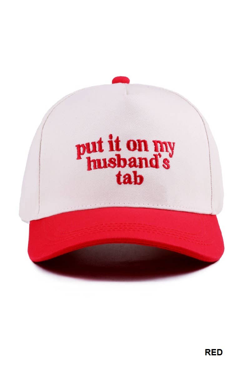 Put It On My Husband's Tab Canvas Cotton