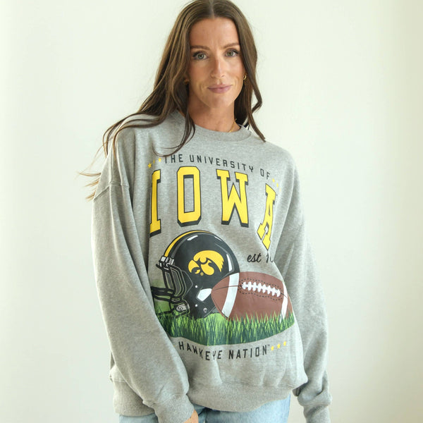 Iowa Malone Multimedia Fleece Crew