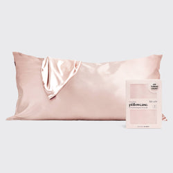 KITSCH - Satin King Pillowcase - Blush