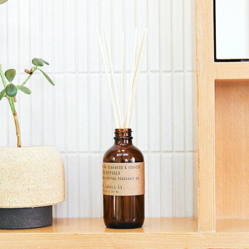 P.F. Candle Co. - Teakwood & Tobacco - Reed Diffuser