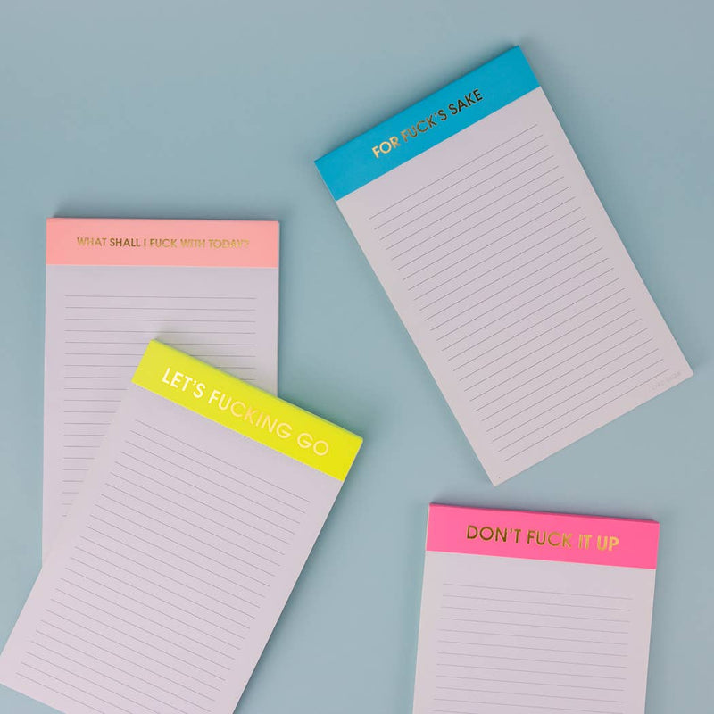 What Shall I Fuck With Today? - Lined Notepad