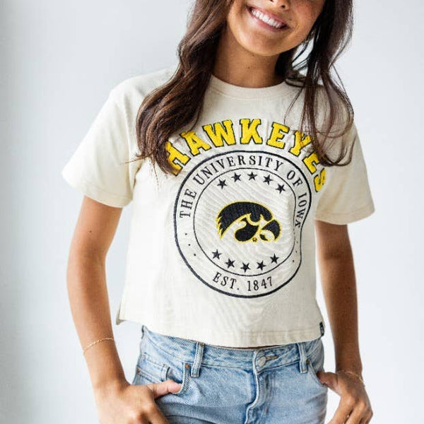Iowa Sayler Star Heavyweight Crop Tee