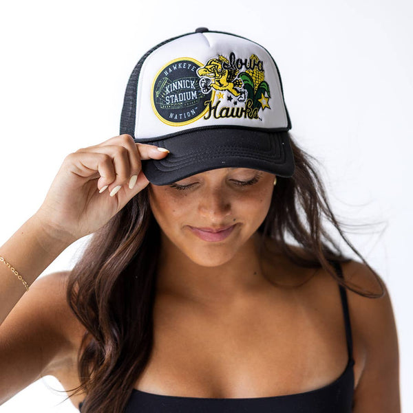 Gameday Social Apparel Co.® - Iowa Layer Patch Foam Trucker Hat