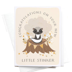Congratulations On Your New Little Stinker Greeting Card