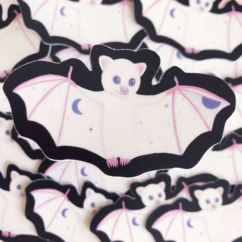 Batty Bat Glow in the Dark Matte Sticker