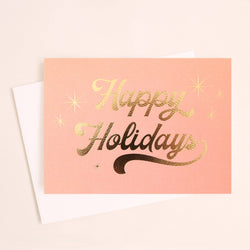 Happy Holidays Foil Card